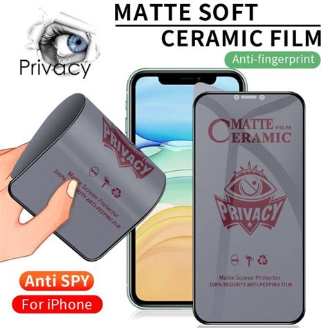 For IPhone 11 12 13 14 15 Pro Max X XS XR 6 6S 7 8 Plus Matte Privacy