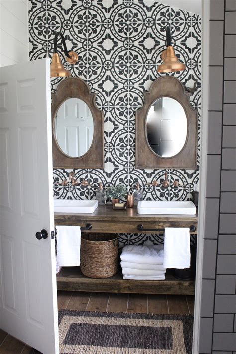 Modern Farmhouse Bathroom Remodel Reveal My Life From Home Bathroom Farmhouse Style