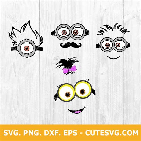 Minions Face Svg Cut File Minions Svg Despicable Me Svg Png