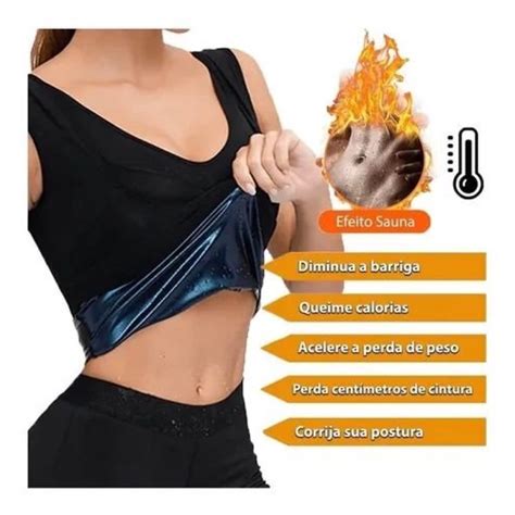 Cinta Regata Sauna Sweat Shaper Efeito Emagrece Feminina Modeladora