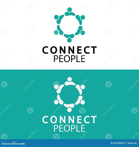 People Connect Logo Design Template Connection Logo For Business Stock