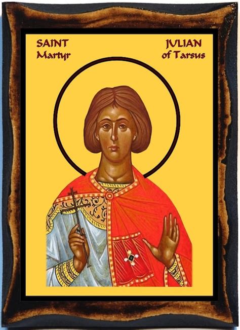 Saint Julian of Tarsus Martyr Julian of Tarsus in Cilicia | Etsy