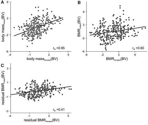 Cross Sex Correlations Between Female And Male Breeding Values Bv Of