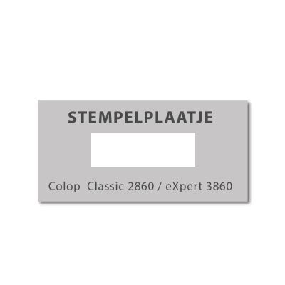 Tekstplaatje Colop Classic Tekstplaatje Classic