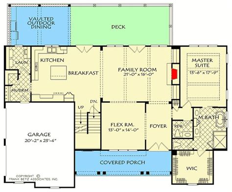 Plan Btz Bed New American Home Plan With Main Floor Master