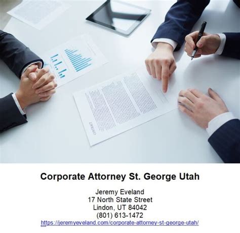 Corporate Attorney St George Utah Jeremy Eveland