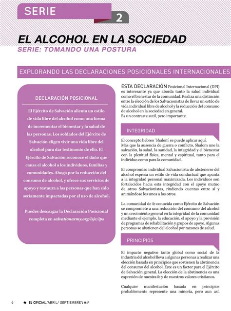 El Alcohol En La Sociedad By International Social Justice Commission