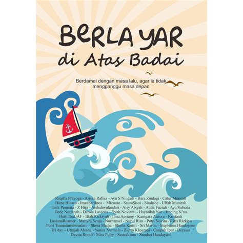 Jual Buku Berlayar Di Atas Badai Karya Penulis Terbaik Sekolah Menulis Indonesia Shopee Indonesia