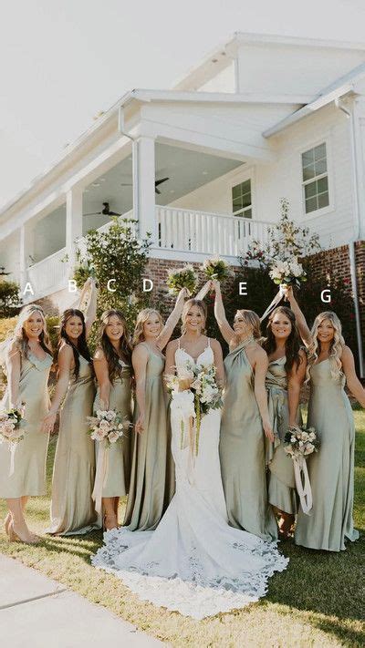 SP2131 Mint Green Silk Satin Bridesmaid Dresses From SofieProm Sage