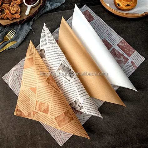 Hamburger Packaging Grease Proof Paper Sandwich Wrapping Greaseproof