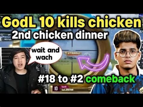 Godlike Kills Chicken Dinner Godl To Jump In Overall Standing