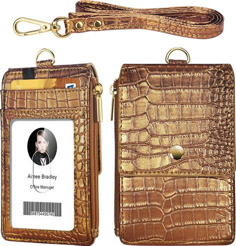 Amazon ELV Badge Holder ID Badge Card Holder Wallet With 5 Card