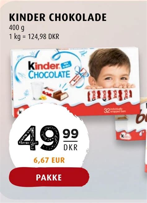 Kinder Chokolade Tilbud Hos Scandinavian Park