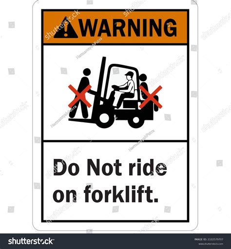 27 Do Not Ride On Forklift 图片、库存照片和矢量图 Shutterstock