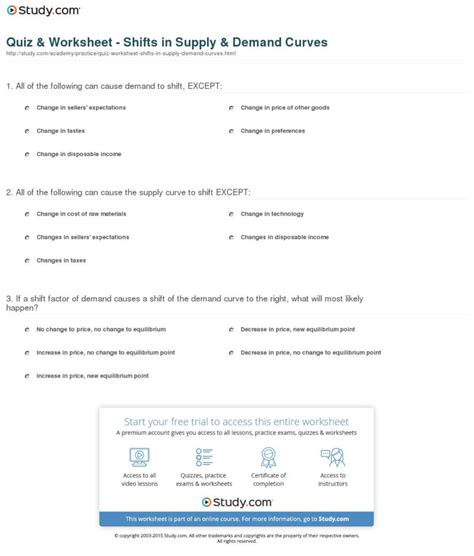 Shifts In Demand Worksheet Answers — Db