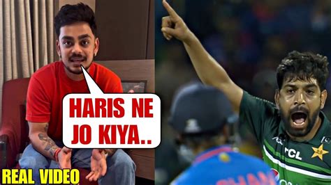 Ishan Kishans Reply To Haris Raufs Aggressive Send Off Ind Vs Pak