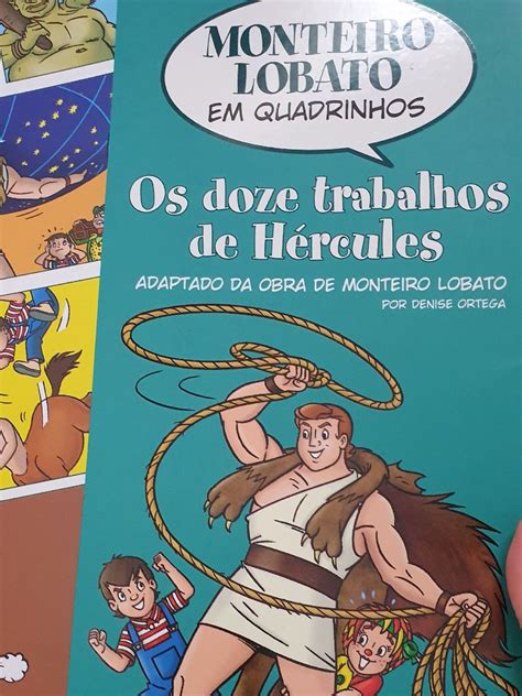 Livro Os Doze Trabalhos de Hércules em Quadrinhos Item de Papelaria