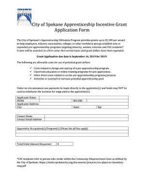 Fillable Online Apprenticeship Incentive Grant Application Form