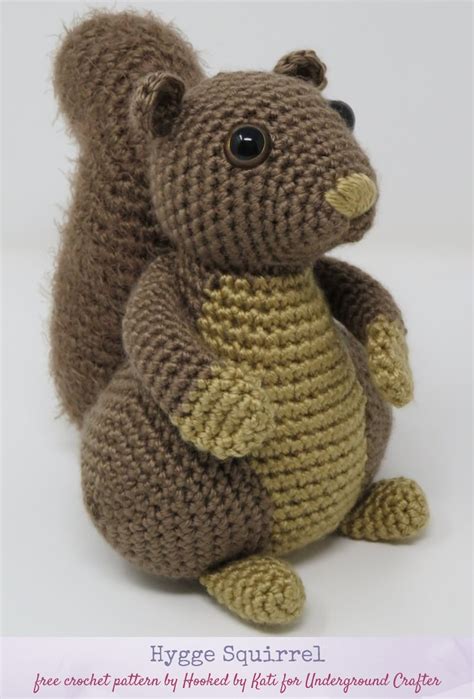 Crochet Pattern Hygge Squirrel By Hooked By Kati Underground Crafter