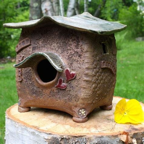 Ceramic Birdhouse Ceramic Houses Ceramic Birds Ceramic Decor