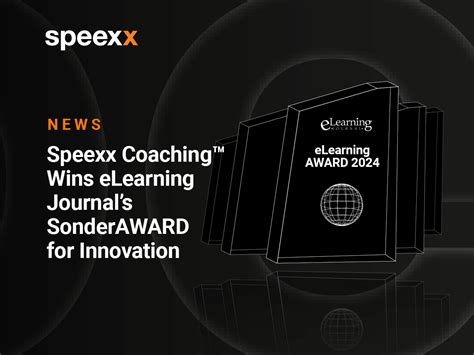 Speexx Coaching Announced As Winner Of SonderAWARD For Innovation By