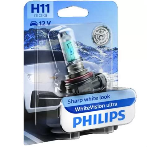 Philips WhiteVision Ultra H11 Single Headlight Bulbs PowerBulbs UK