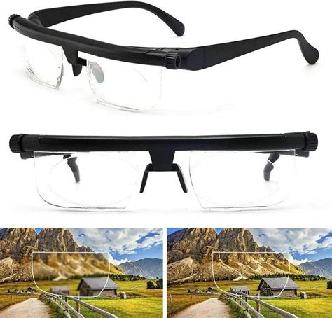 Dial Adjustable Glasses Variable Focus For Reading Adjustable Strength