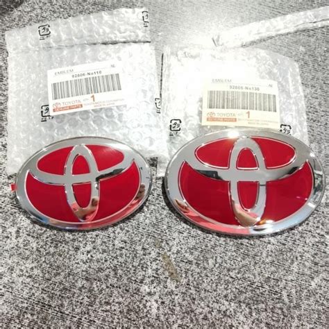 Jual Emblem Logo Toyota Red Jdm Original Shopee Indonesia