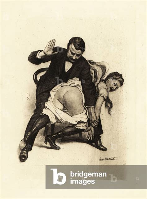 Image Of Edwardian Man In Formal Wear Spanking A Woman S Naked Buttocks