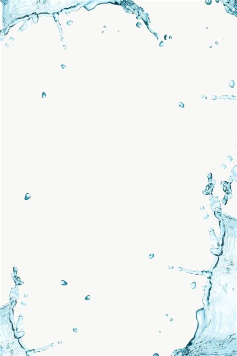 Water Splashing Frame Design Element Free Image By Rawpixel