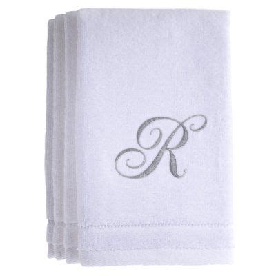 Charlton Home Vigil Monogrammed Cotton Fingertip Towel Letter R