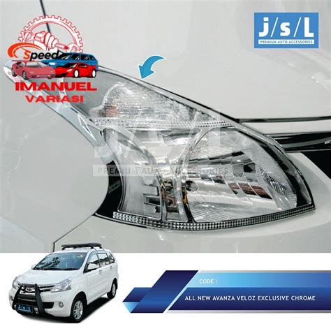 Jual BARU All New Avanza Xenia Head Lamp Garnish Exclusive