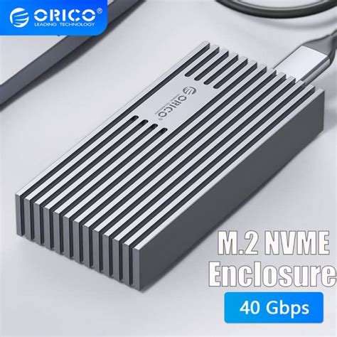 อลูมิเนียม Orico Ssd ความเร็วสูง Nvme M2 Enclosure 40gbps Pcie Type C