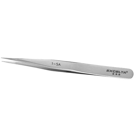 Excelta 1 SA 3 Star Stainless Steel Anti Magnetic Tweezers With