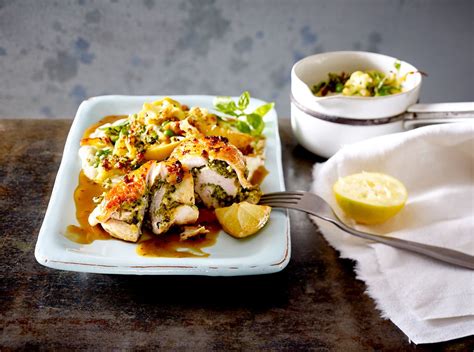 Hähnchenrouladen mit Zitronen Gremolata und Blumenkohl Rezept LECKER