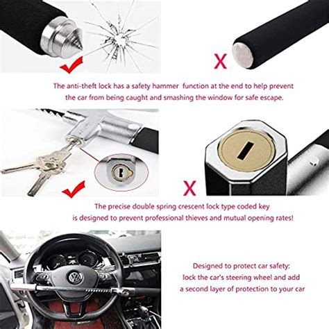 Steering Wheel Lock The Club Anti Theft Device For Cars Universal Car