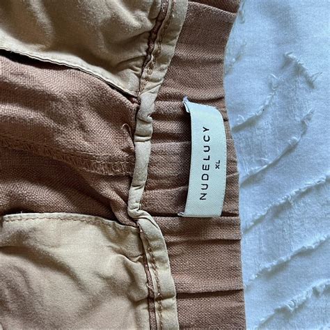 Nude Lucy Burnt Orange Rusty Coloured Linen Pants Depop