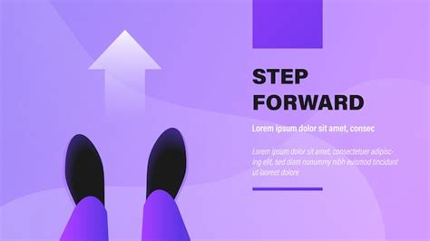 Premium Vector | Step forward.