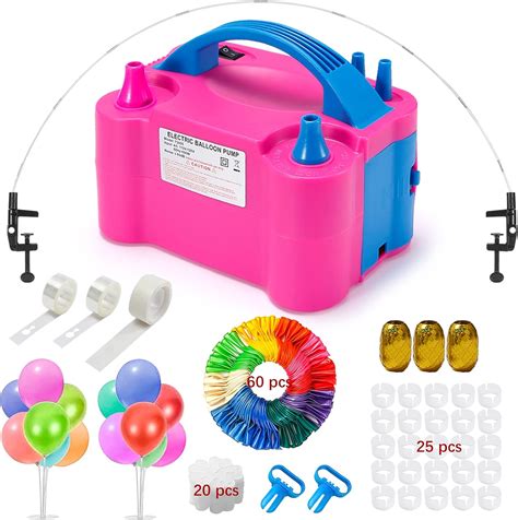 Buy Balloon Pump Electric Balloon Inflator 121 Pcs Balloon Pump