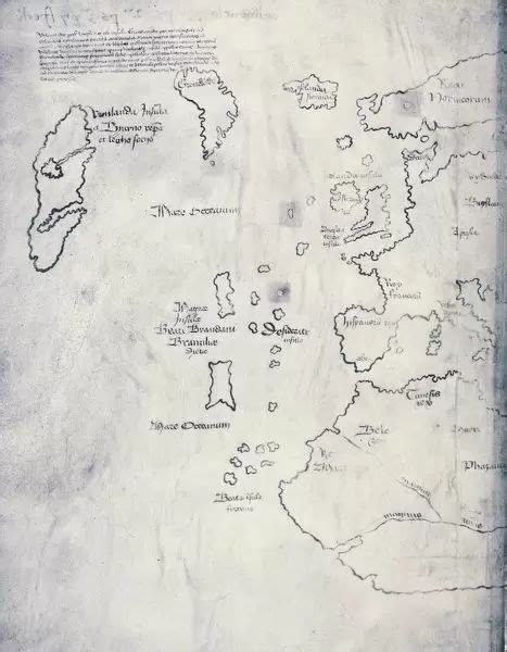 Print of Vinland Map, oldest map of Greenland and Northern America ...