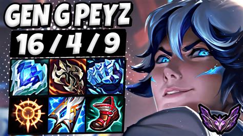 Ezreal Vs Jhin Adc Gen G Peyz Patch Korea Master Youtube