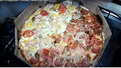 Pizza Metade Portuguesa E Metade Calabresa Youtube