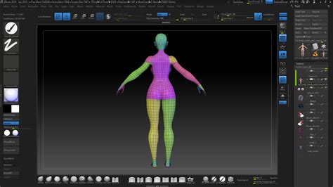 6 Zbrush Stylized Female Character Base Mesh 3d Model Cgtrader