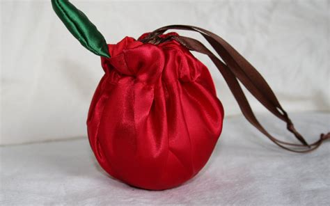 Apple Drawstring Bag, Jewelry, Wedding, Teacher Gift - Etsy