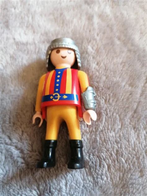 PLAYMOBIL FIGURINE PERSONNAGE homme médiéval soldat chevalier château