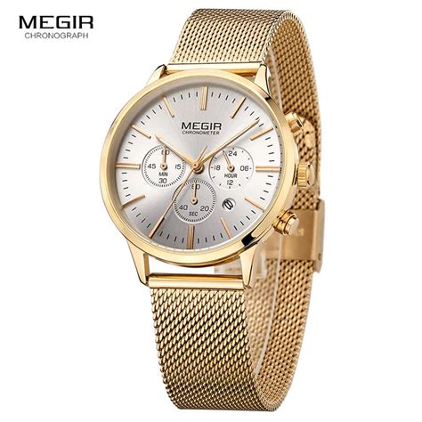 Reloj Megir Reloj Mujer Relojes De Cuarzo De Lujo De Moda De La Marca