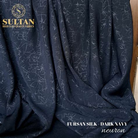 Jual Kain Abaya Sultan Furusiyah Silk Emboss Neuron Fursan Silk Nama