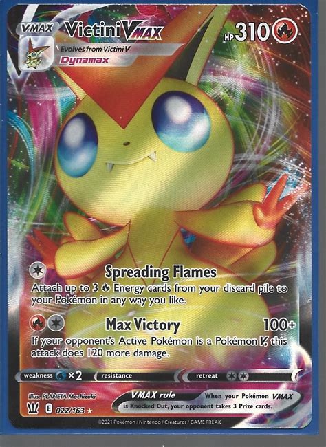 Victini Vmax Ungraded Pokemon Battle Styles