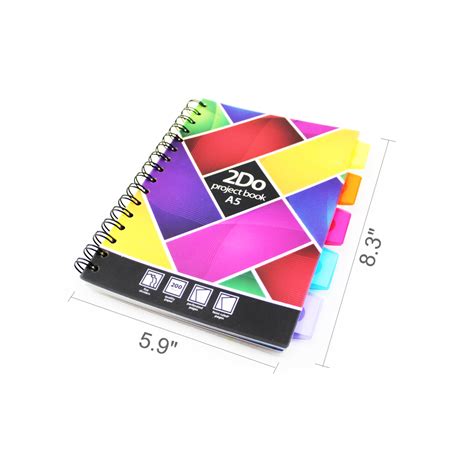 5 Subject Tabbed Divider Spiral Notebook