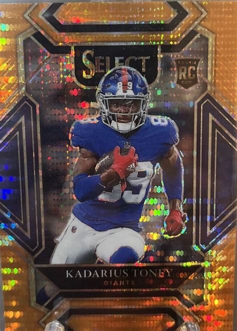 Kadarius Toney Select Club Level Neon Orange Pulsar Psa